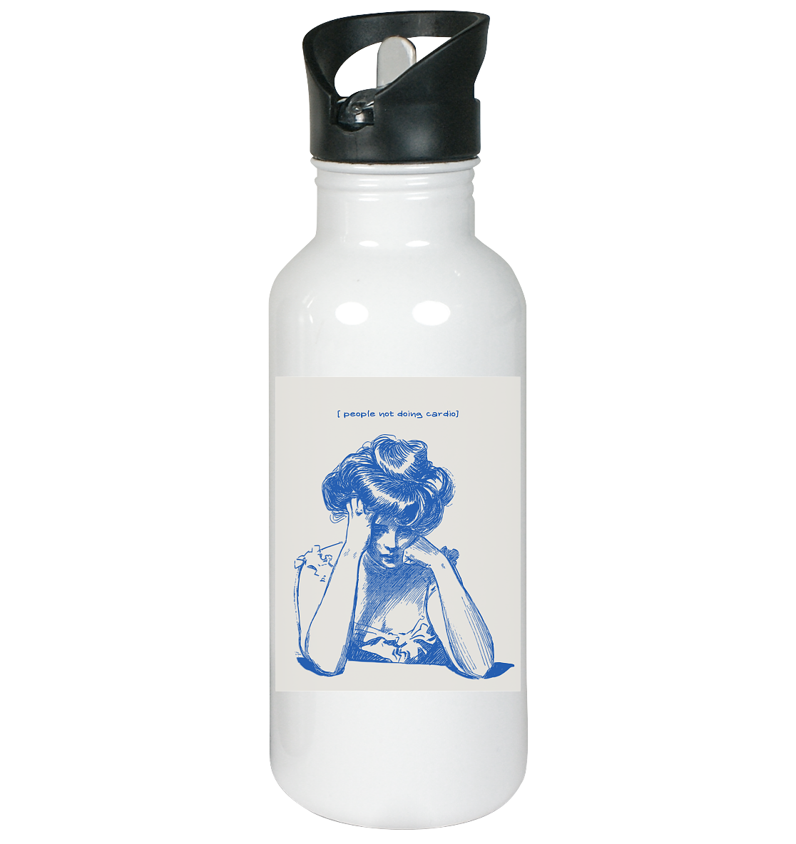 People not doing Cardio - Edelstahl-Trinkflasche