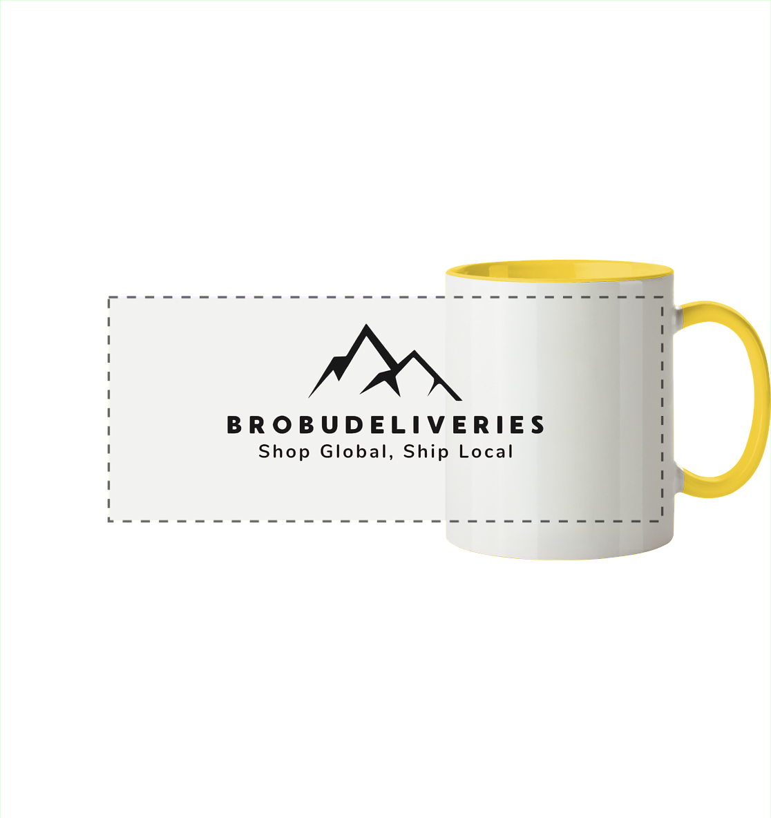 BroBuDeliveries Design - Panorama Tasse zweifarbig