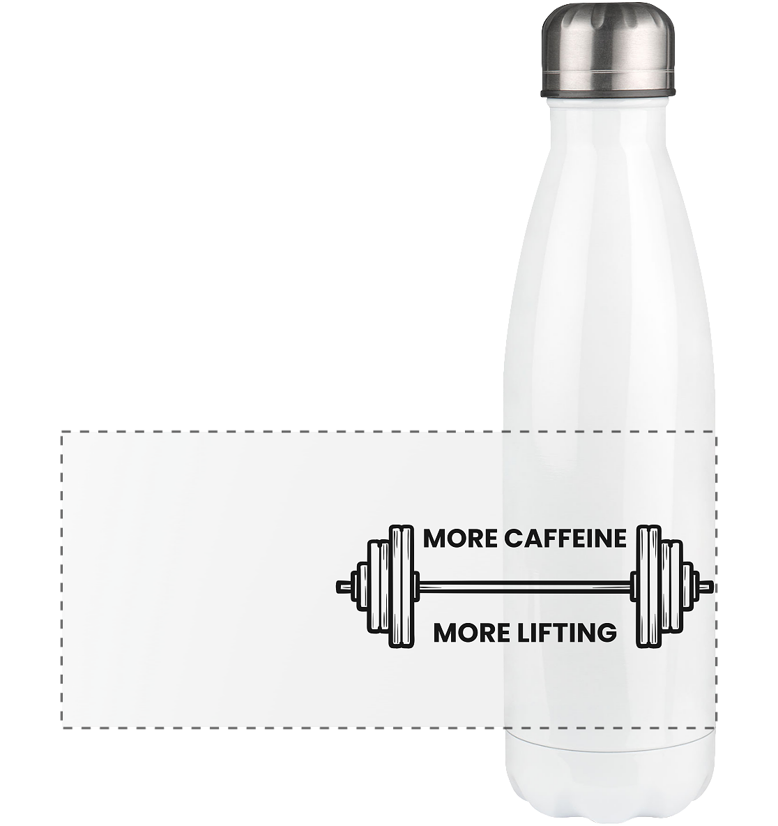 MORE CAFFEINE, MORE LIFTING - Panorama Thermoflasche 500ml