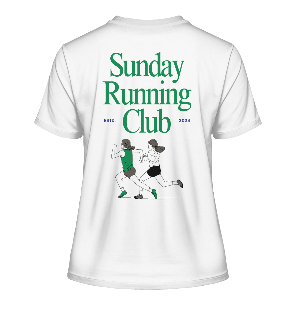 SUNDAY RUNNING CLUB - Fitted Ladies Organic Shirt