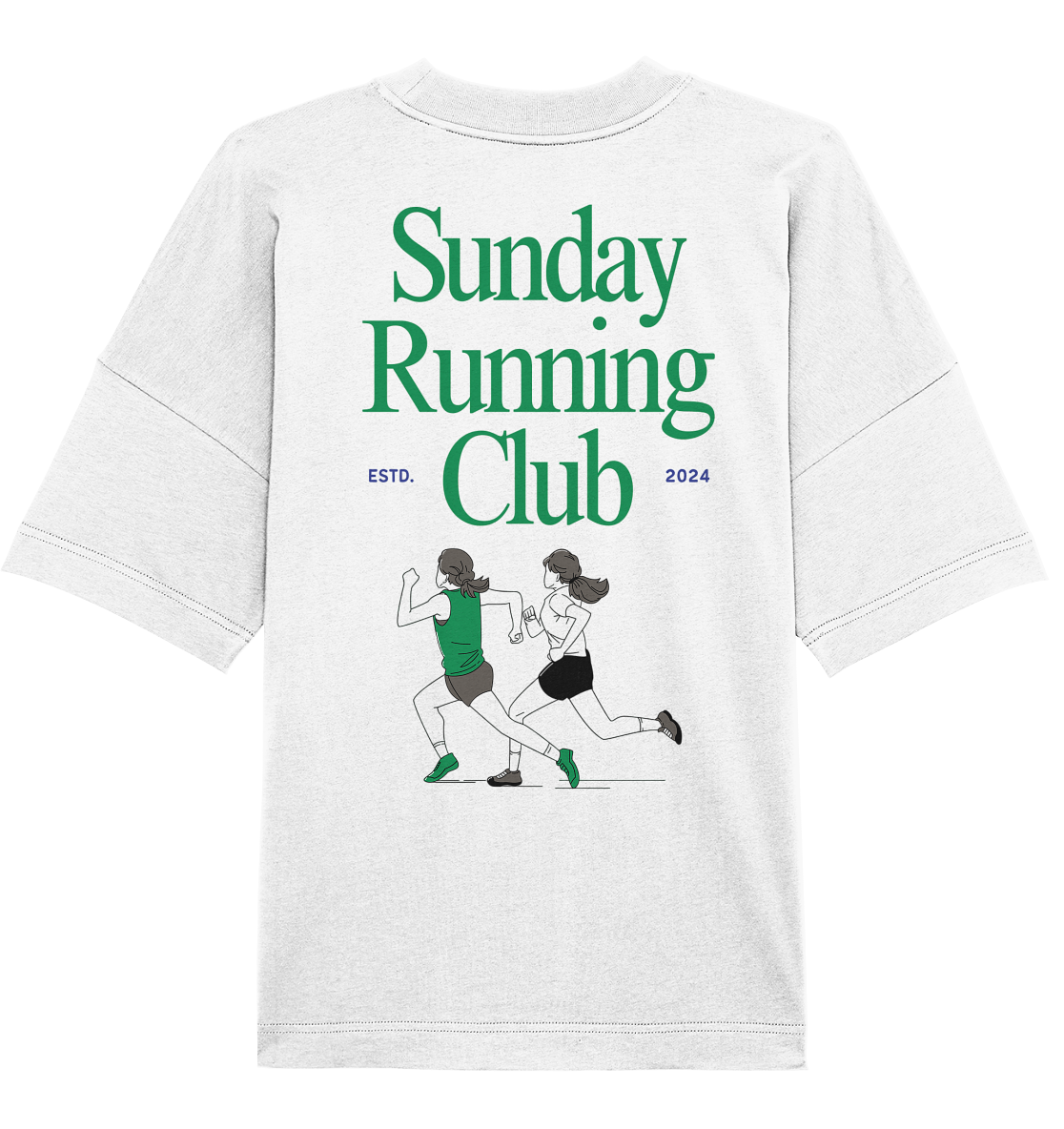 SUNDAY RUNNING CLUB - Organic Oversize Shirt