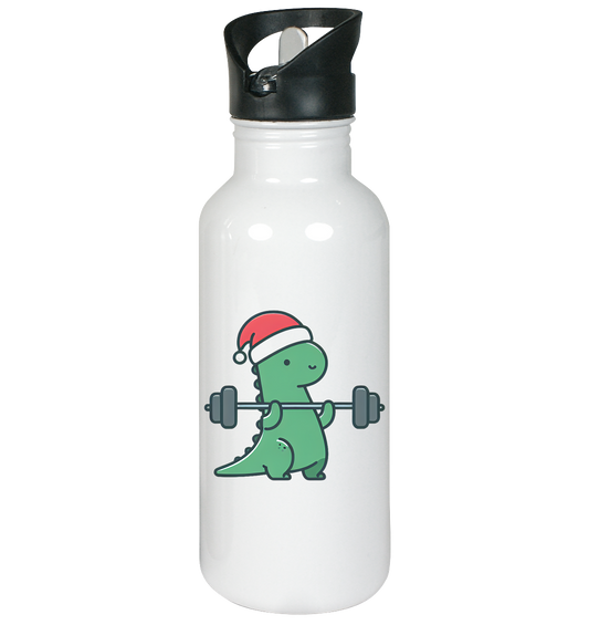 Dino Sport Weihnachten - Edelstahl-Trinkflasche