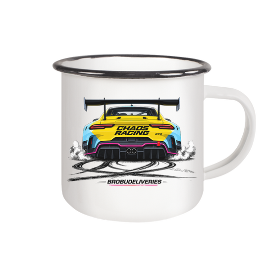 Chaos Racing 02 - Emaille Tasse (Black)