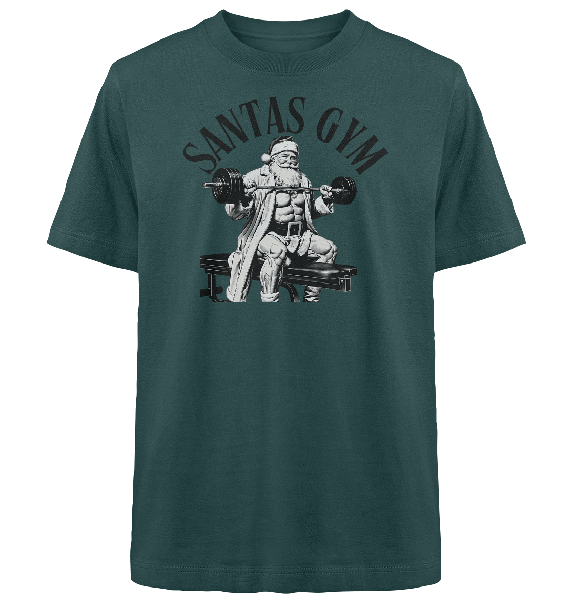 Santas Gym - Heavy Oversized Organic Shirt