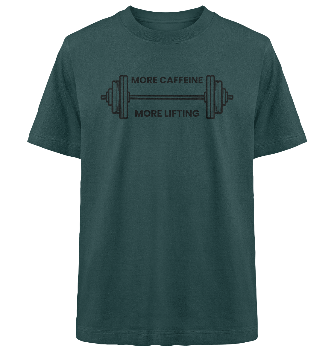 MORE CAFFEINE, MORE LIFTING - Heavy Oversized Organic Shirt