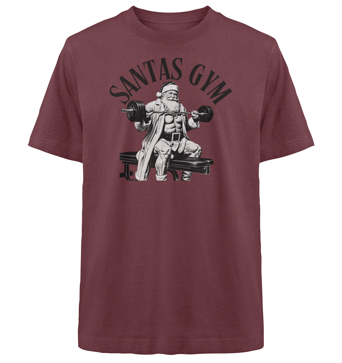Santas Gym - Heavy Oversized Organic Shirt