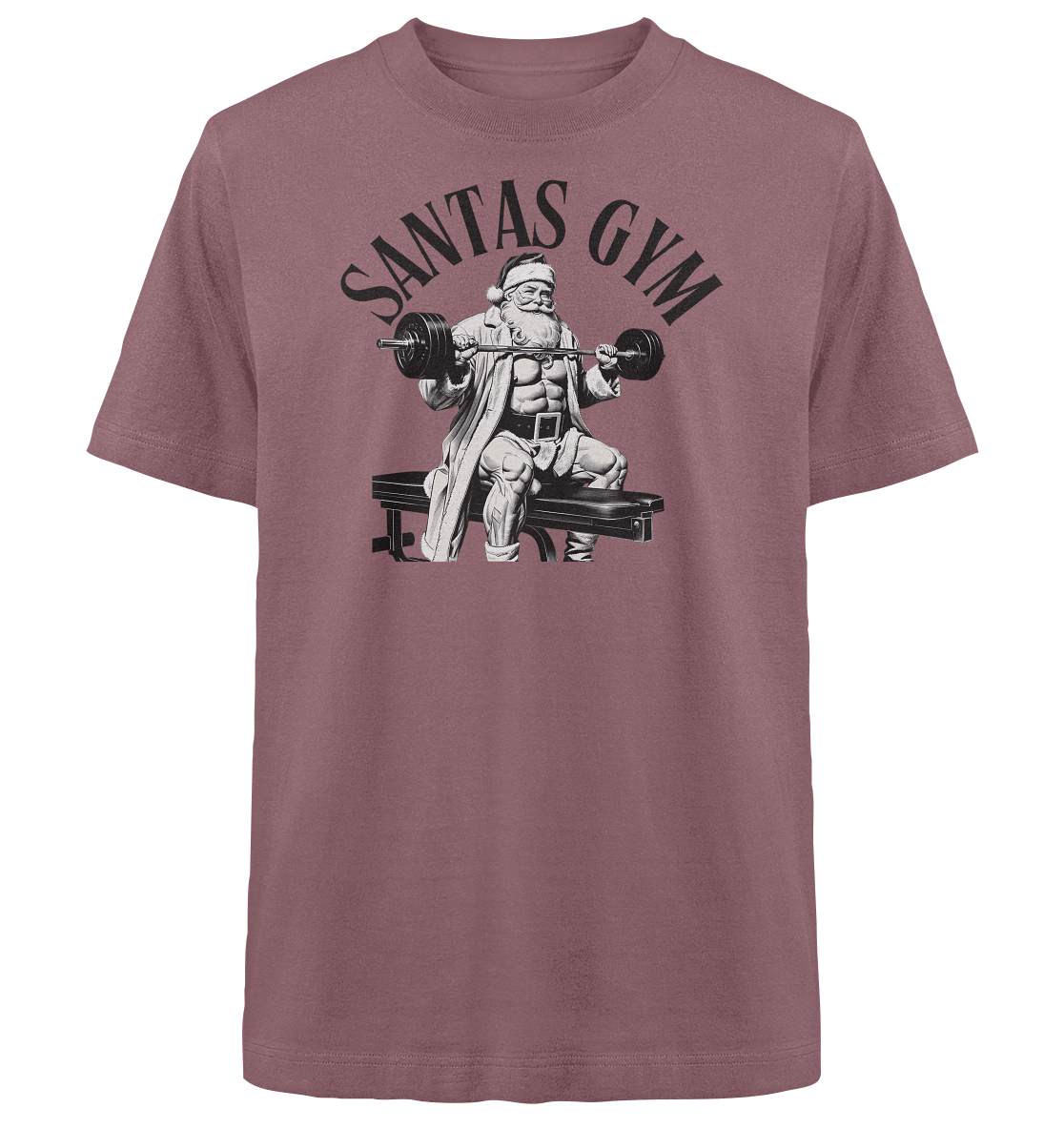 Santas Gym - Heavy Oversized Organic Shirt