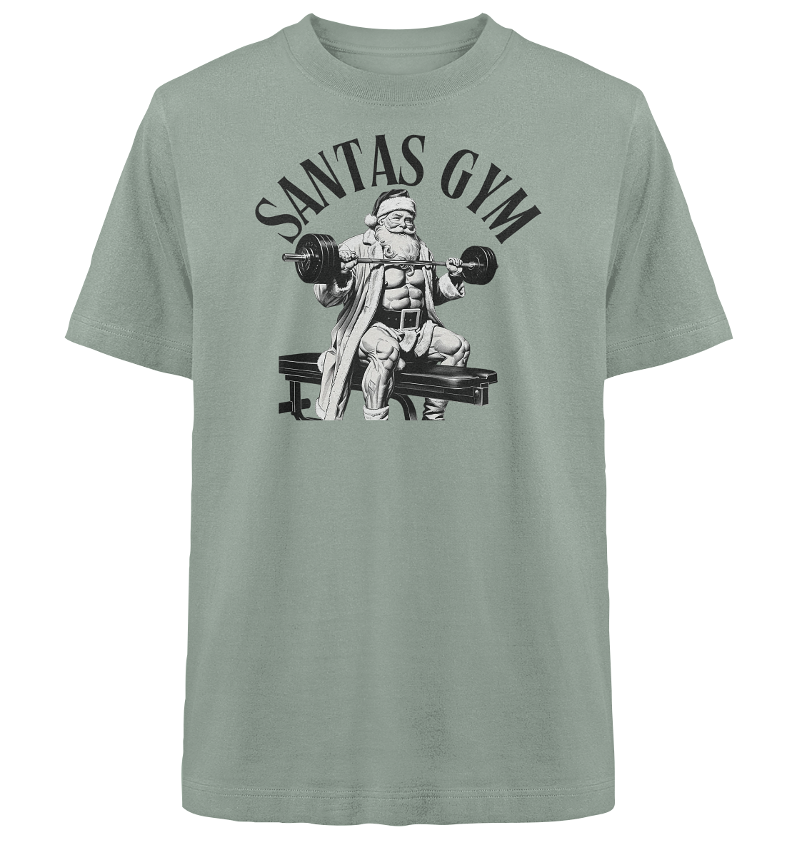 Santas Gym - Heavy Oversized Organic Shirt