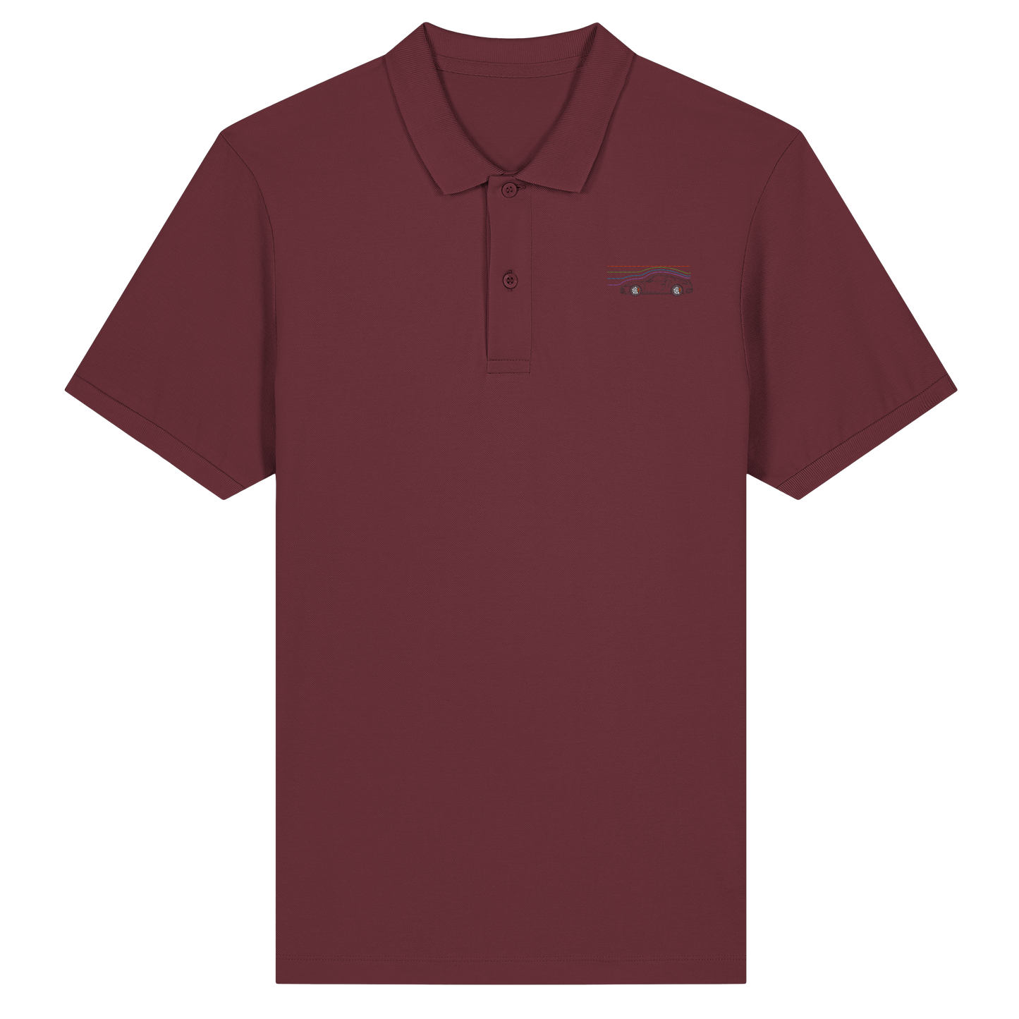 Wind Car Racer 02 - Organic Fitted Poloshirt