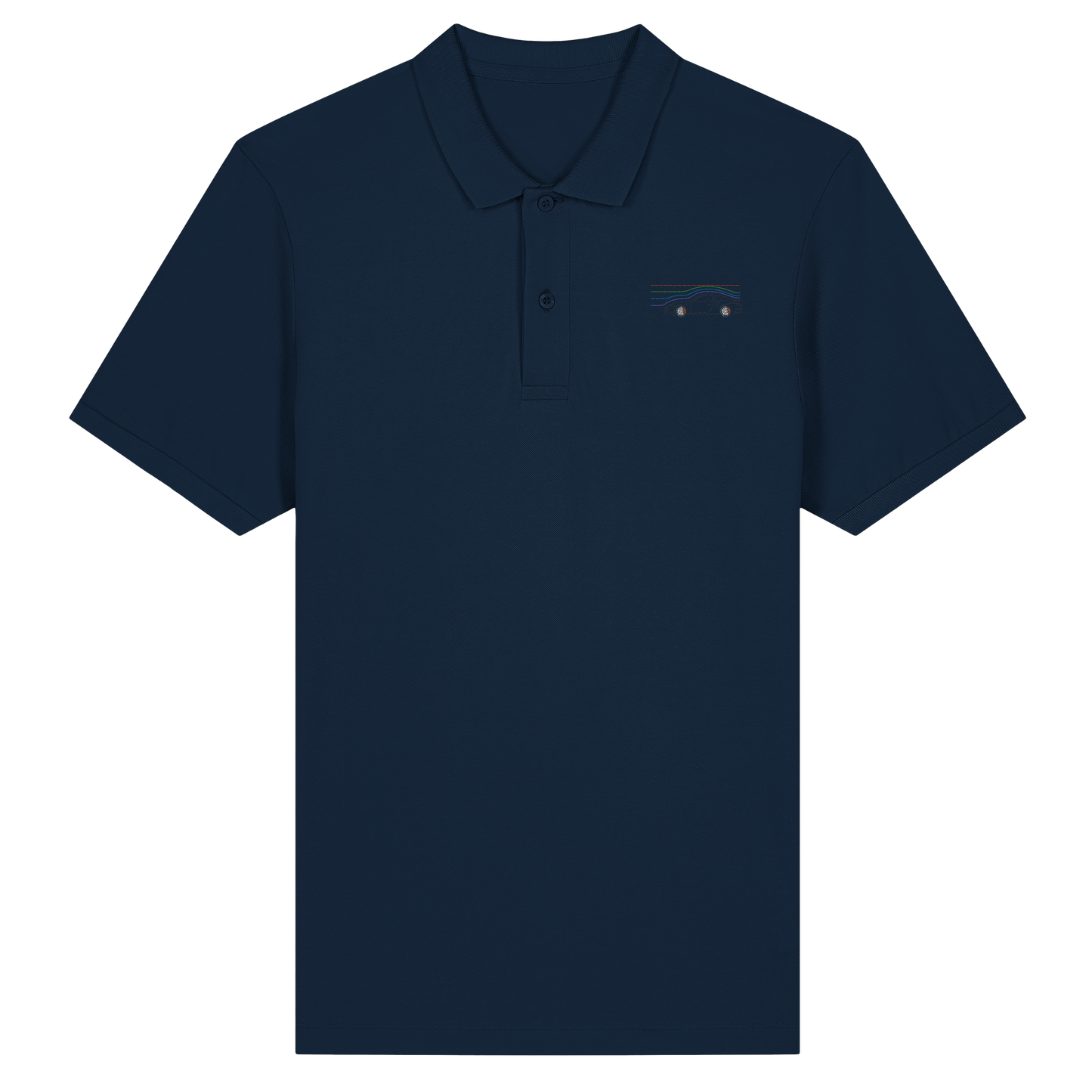 Wind Car Racer 02 - Organic Fitted Poloshirt