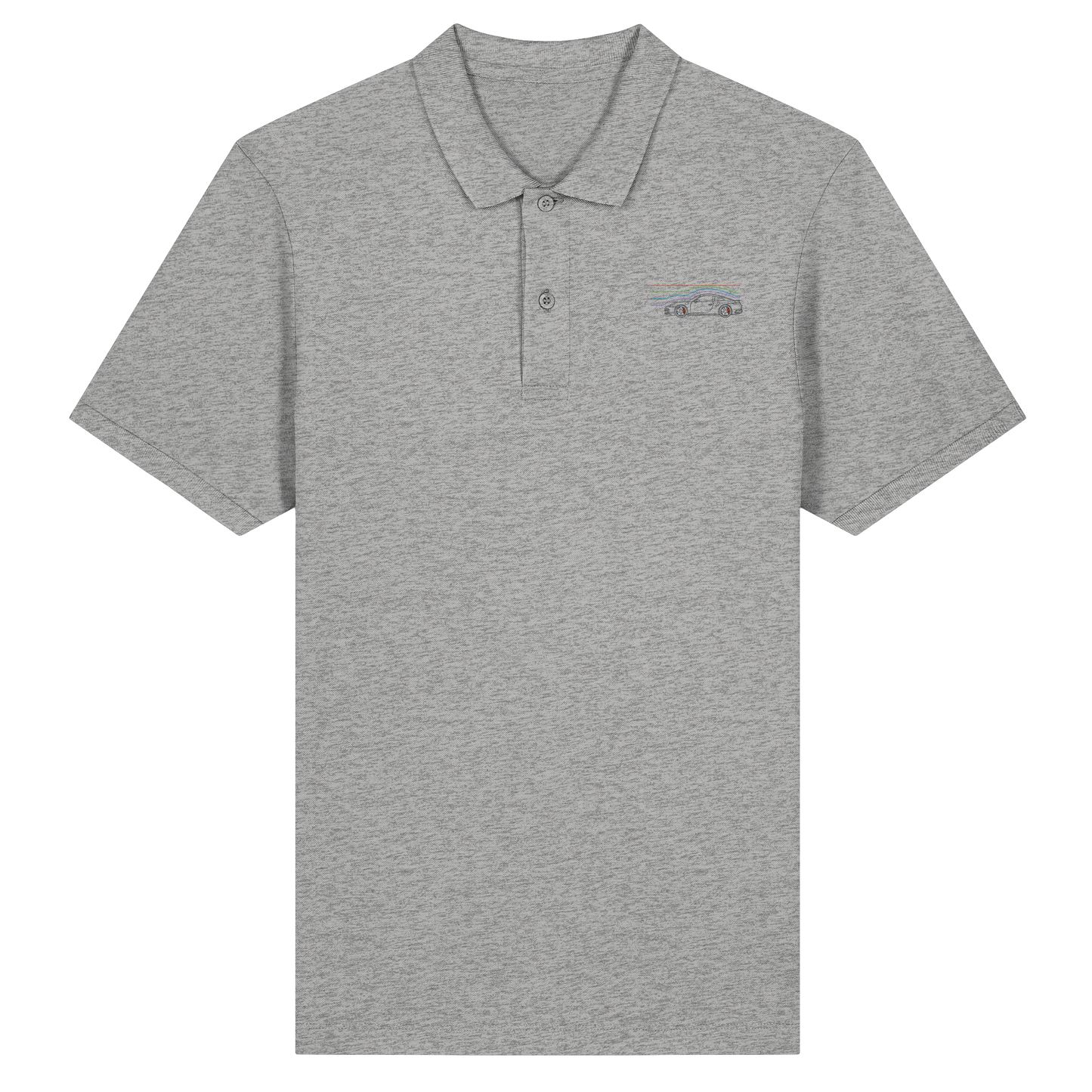 Wind Car Racer 02 - Organic Fitted Poloshirt