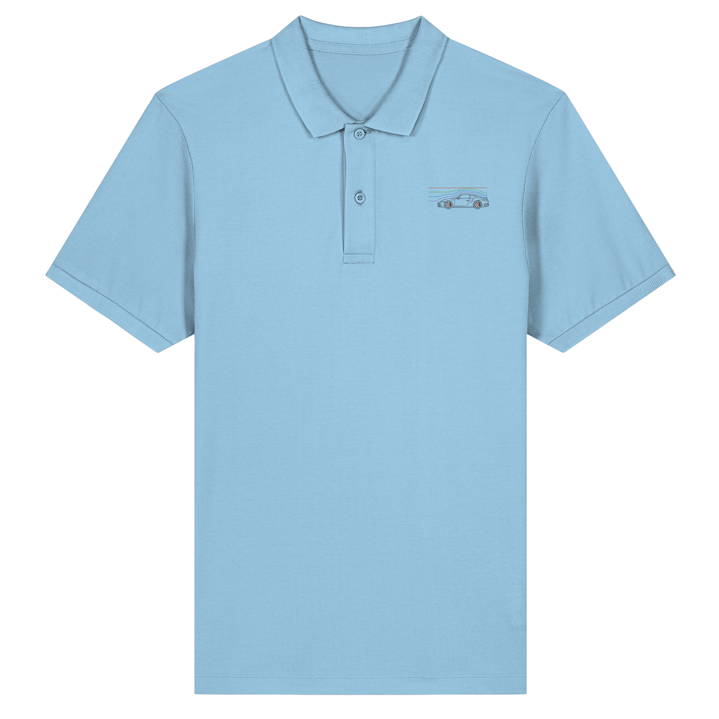 Wind Car Racer 02 - Organic Fitted Poloshirt