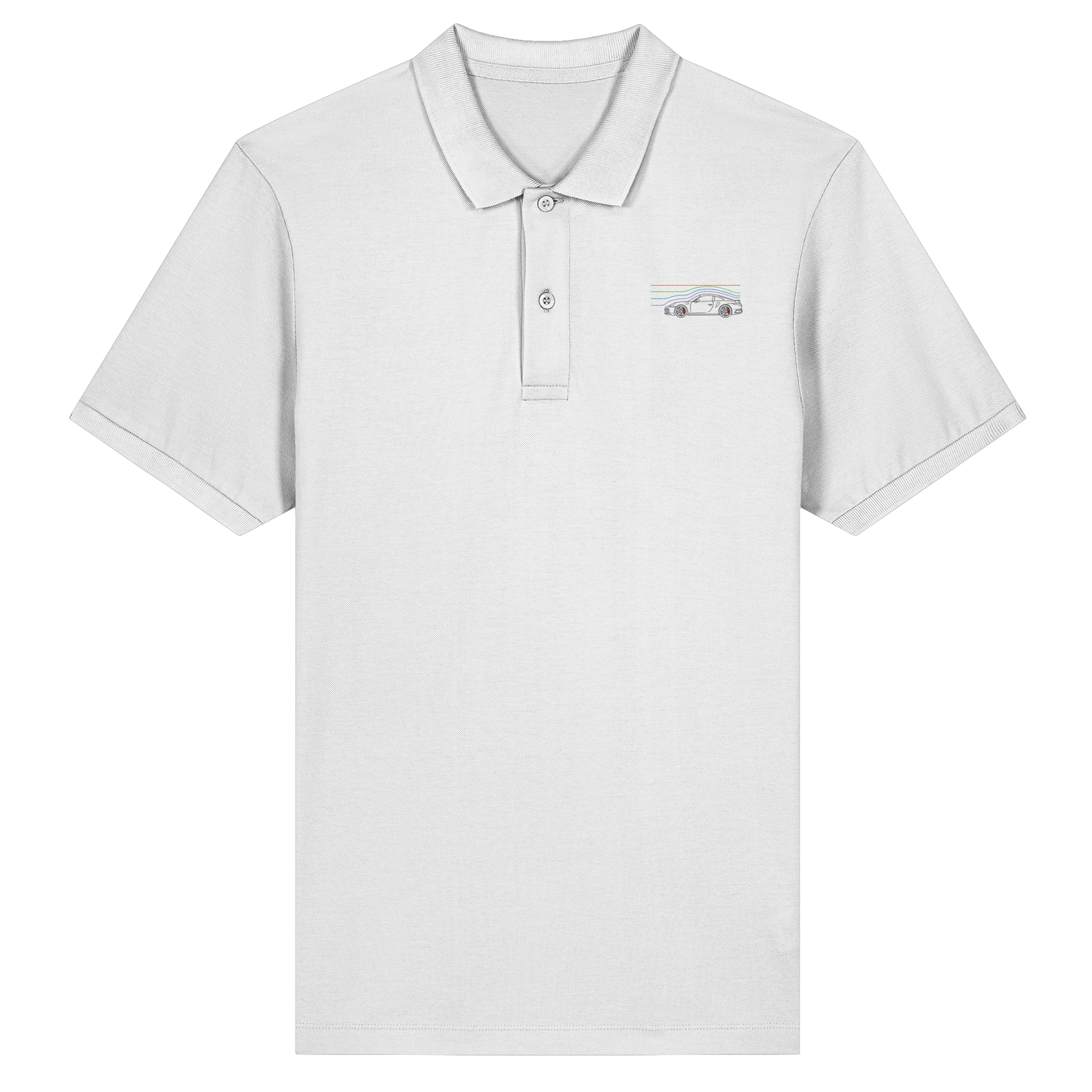 Wind Car Racer 02 - Organic Fitted Poloshirt