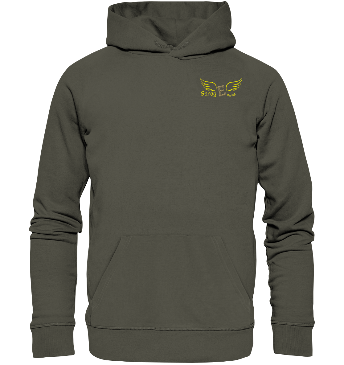 GaragEngel - Firmenlogo - 1 - Organic Hoodie (Stick)
