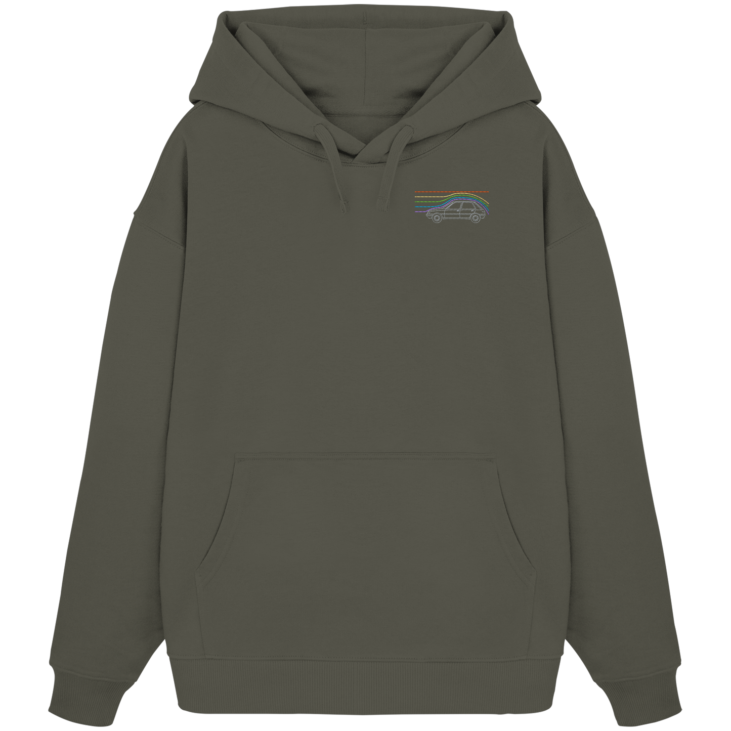 Car Wind Racer - Organic Oversize Hoodie (Stick)