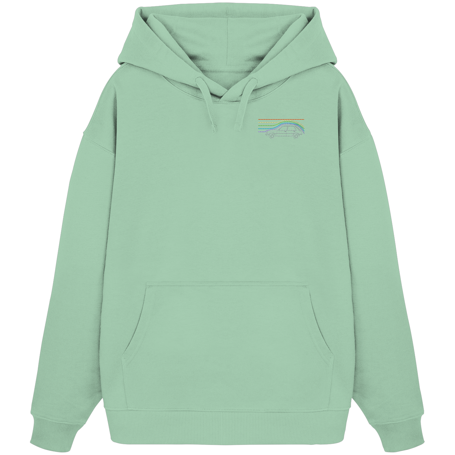 Car Wind Racer - Organic Oversize Hoodie (Stick)