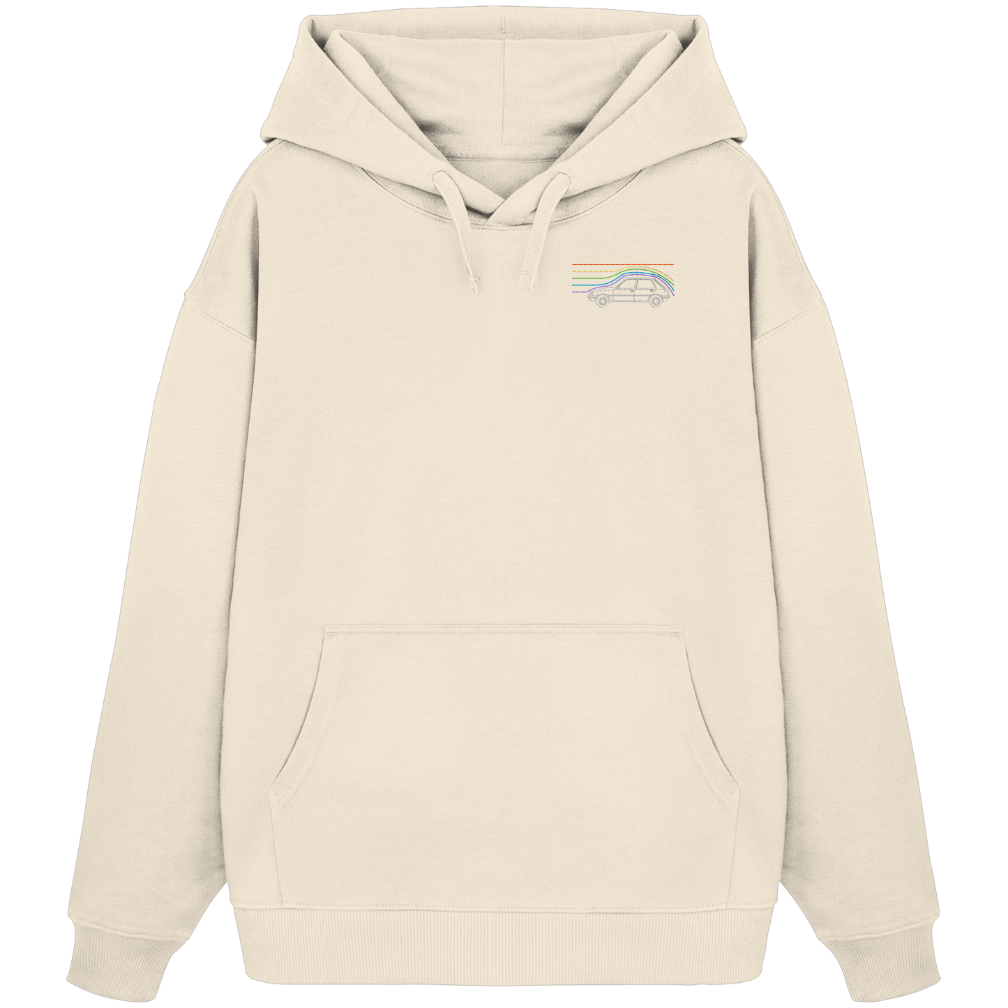 Car Wind Racer - Organic Oversize Hoodie (Stick)