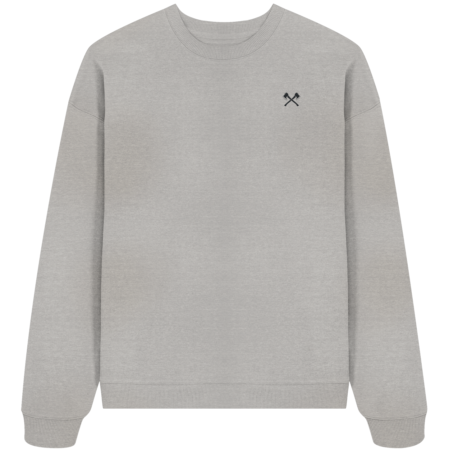 Retter_Feuerwehr_01 - Organic Oversize Sweatshirt (Stick)