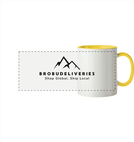 BroBuDeliveries Design - Panorama Tasse zweifarbig