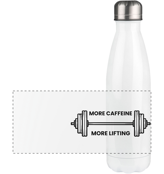 MORE CAFFEINE, MORE LIFTING - Panorama Thermoflasche 500ml