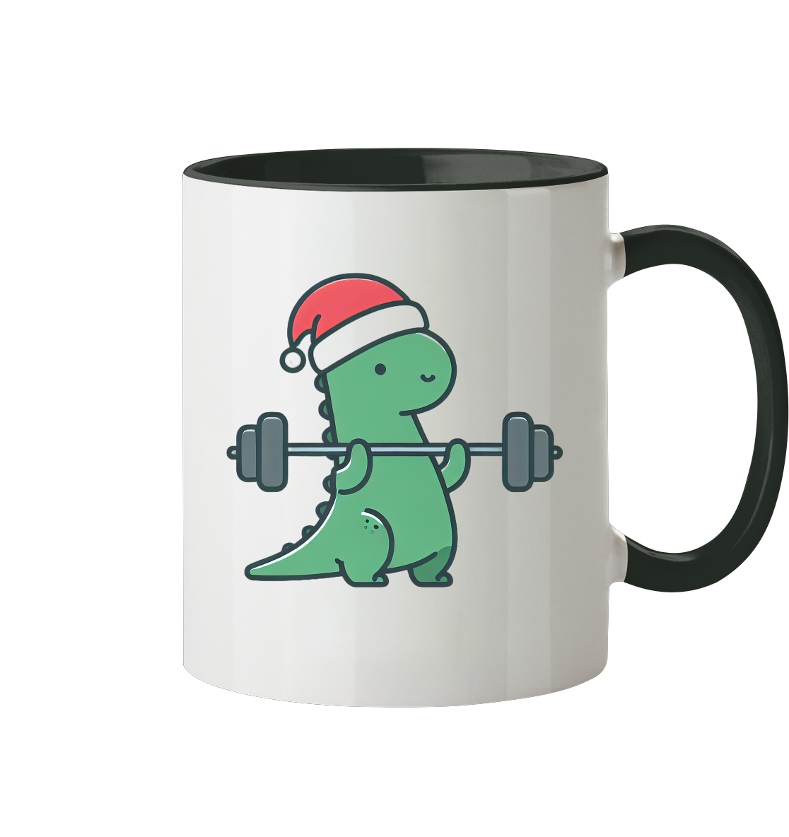 Dino Sport Weihnachten - Tasse zweifarbig