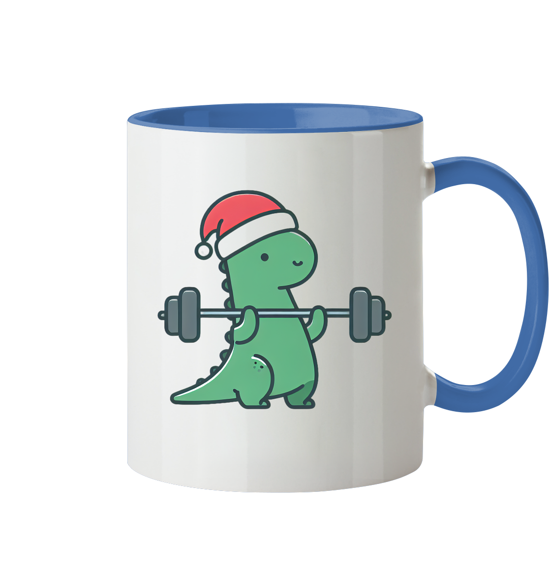 Dino Sport Weihnachten - Tasse zweifarbig