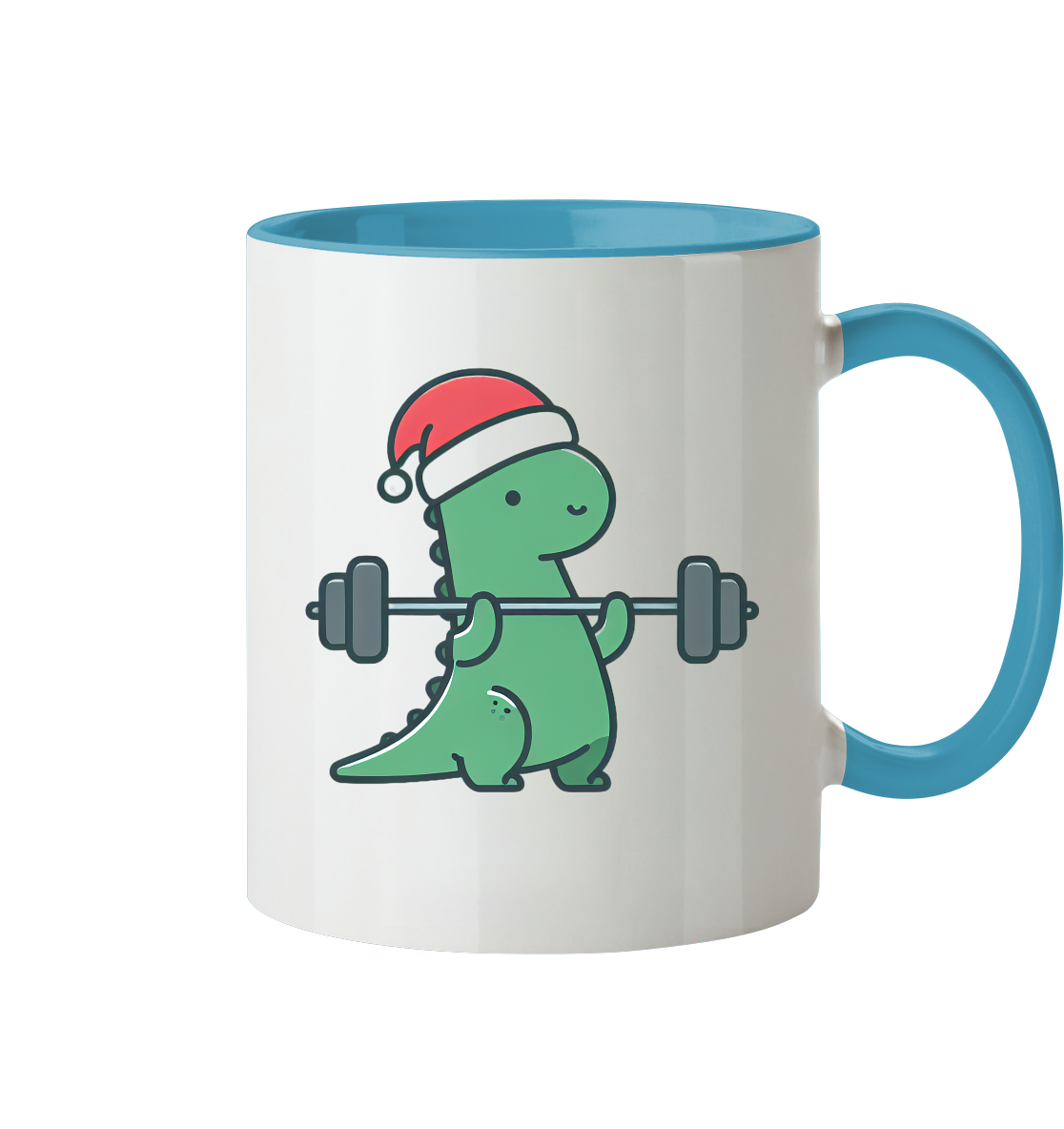 Dino Sport Weihnachten - Tasse zweifarbig