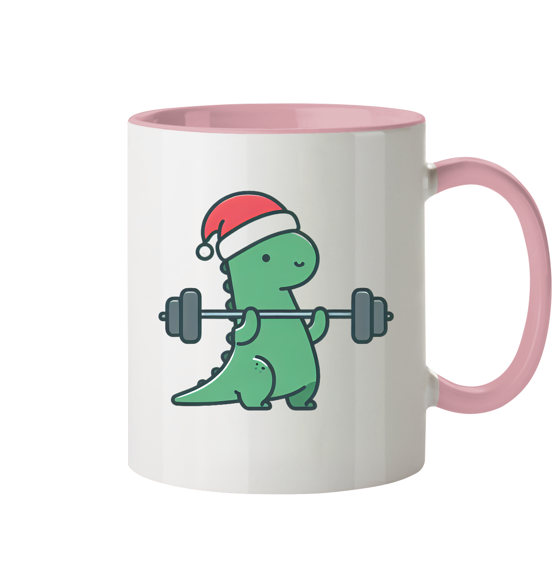 Dino Sport Weihnachten - Tasse zweifarbig