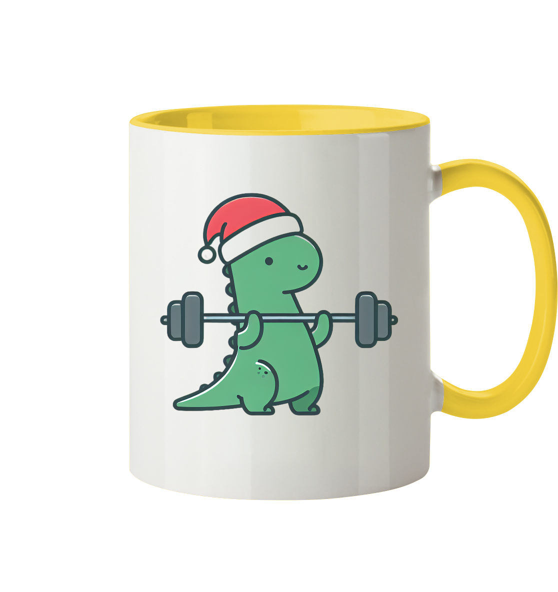 Dino Sport Weihnachten - Tasse zweifarbig